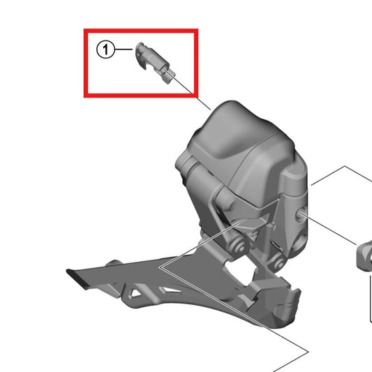 Abdeckung für den vorderen Umwerfer SHIMANO FD-R9250/R8150