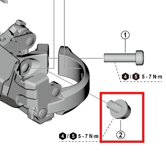 Kabelbefestigungsschraube SHIMANO FD-U8010/U6010 (M5x9.2)