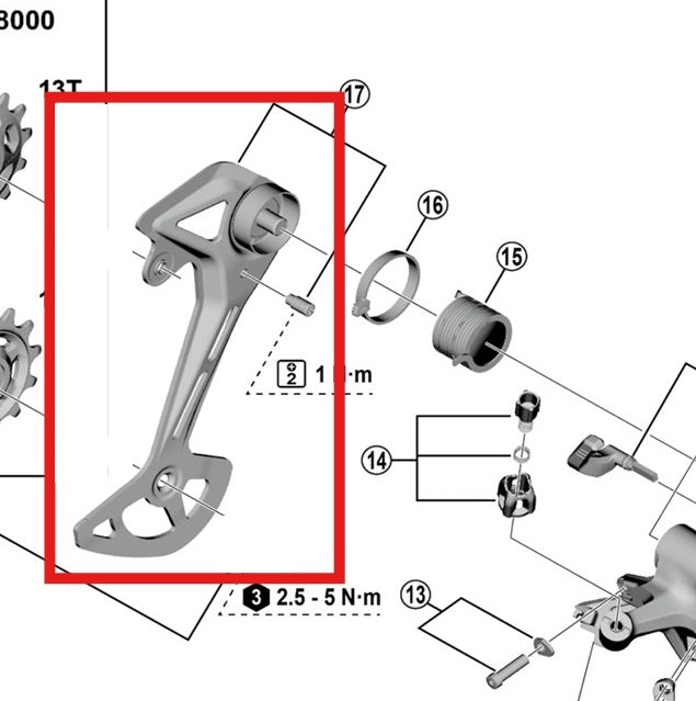 Externer Stumpfkäppchen GS SHIMANO U8000