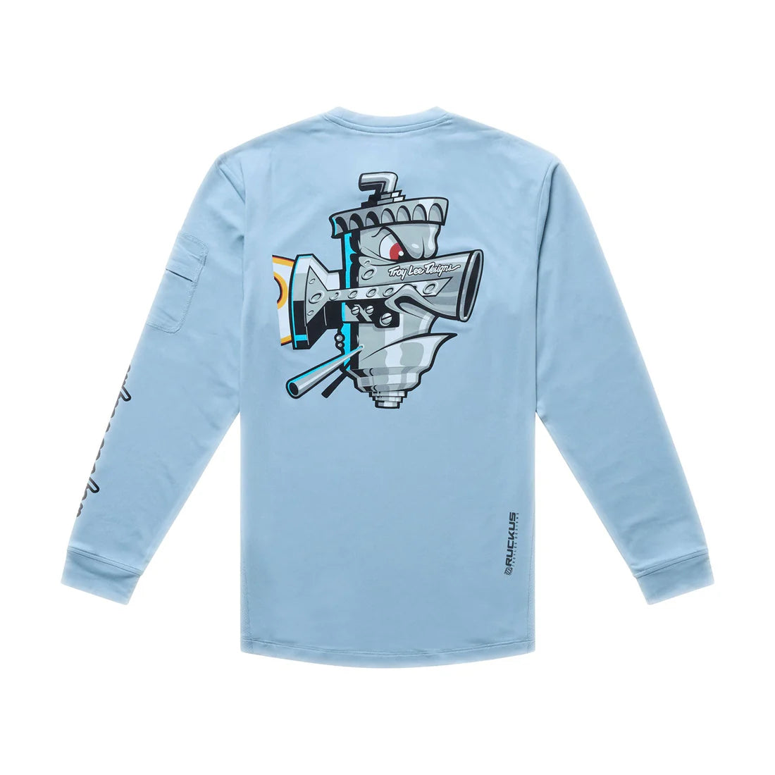 TROY LEE DESIGNS RUCKUS RIDE CARBS Junior Langarm Trikot Blau