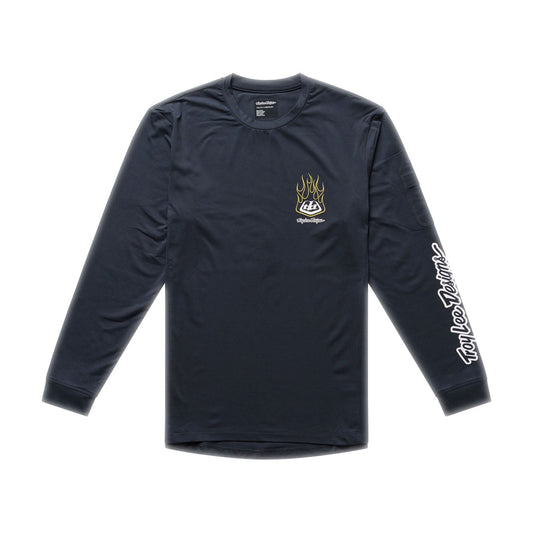 TROY LEE DESIGNS RUCKUS RIDE PRESSED Junior Langarm Trikot Schwarz