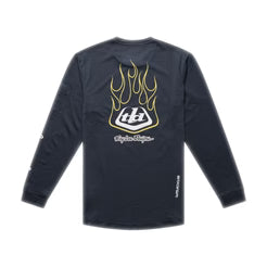 TROY LEE DESIGNS RUCKUS RIDE PRESSED Junior Langarm Trikot Schwarz