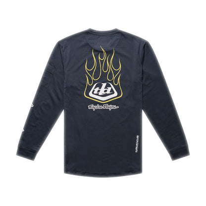 Trikot TROY LEE DESIGNS RUCKUS RIDE PRESSED Junior Langarm Schwarz
