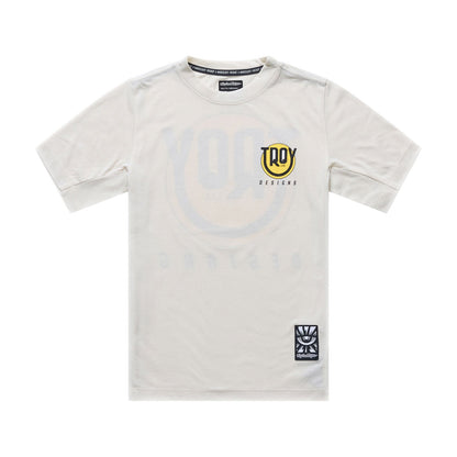 Trikot TROY LEE DESIGNS SKYLINE RIDE HAPPY Junior Kurzarm Pumice