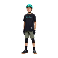 TROY LEE DESIGNS SKYLINE RIDE SIGNATURE Junior Kurzarm Trikot Schwarz/Grün