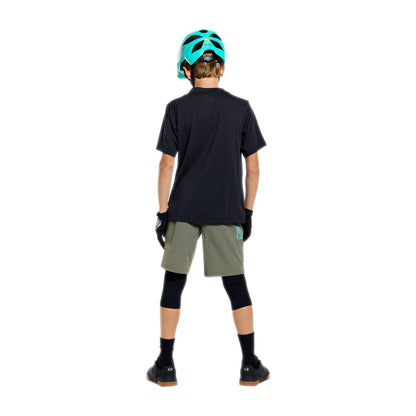 Trikot TROY LEE DESIGNS SKYLINE RIDE SIGNATURE Junior Kurzarm Schwarz/Türkis