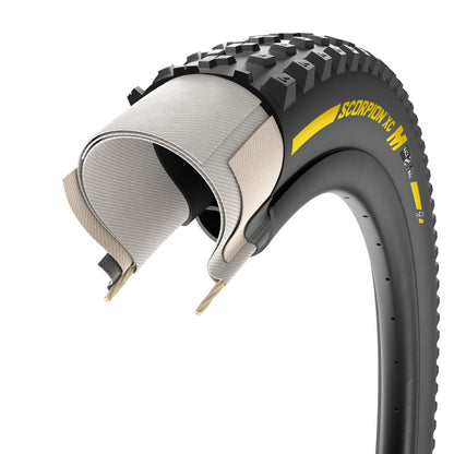 Reifen PIRELLI SCORPION RACE XC M ProWall 29x2.40 Tubeless Ready Souple Schwarz/Gelb Team Edition