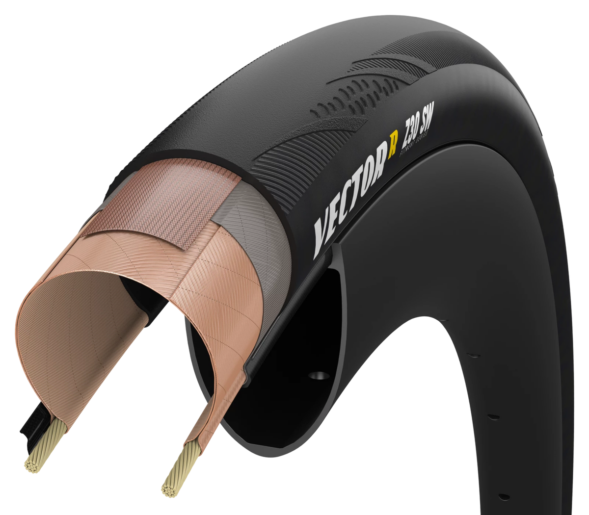 Pneu ZIPP GOODYEAR VECTOR R SW Tubeless Ready Noir
