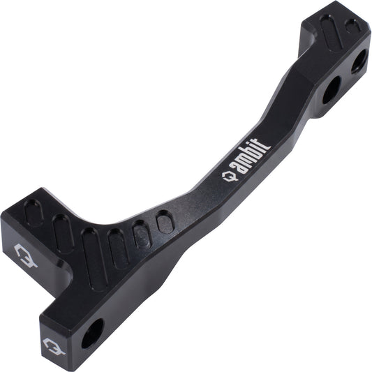 AMBIT PM/PM-Bremssatteladapter vorne/hinten +20 mm (180–200 mm) Schwarz