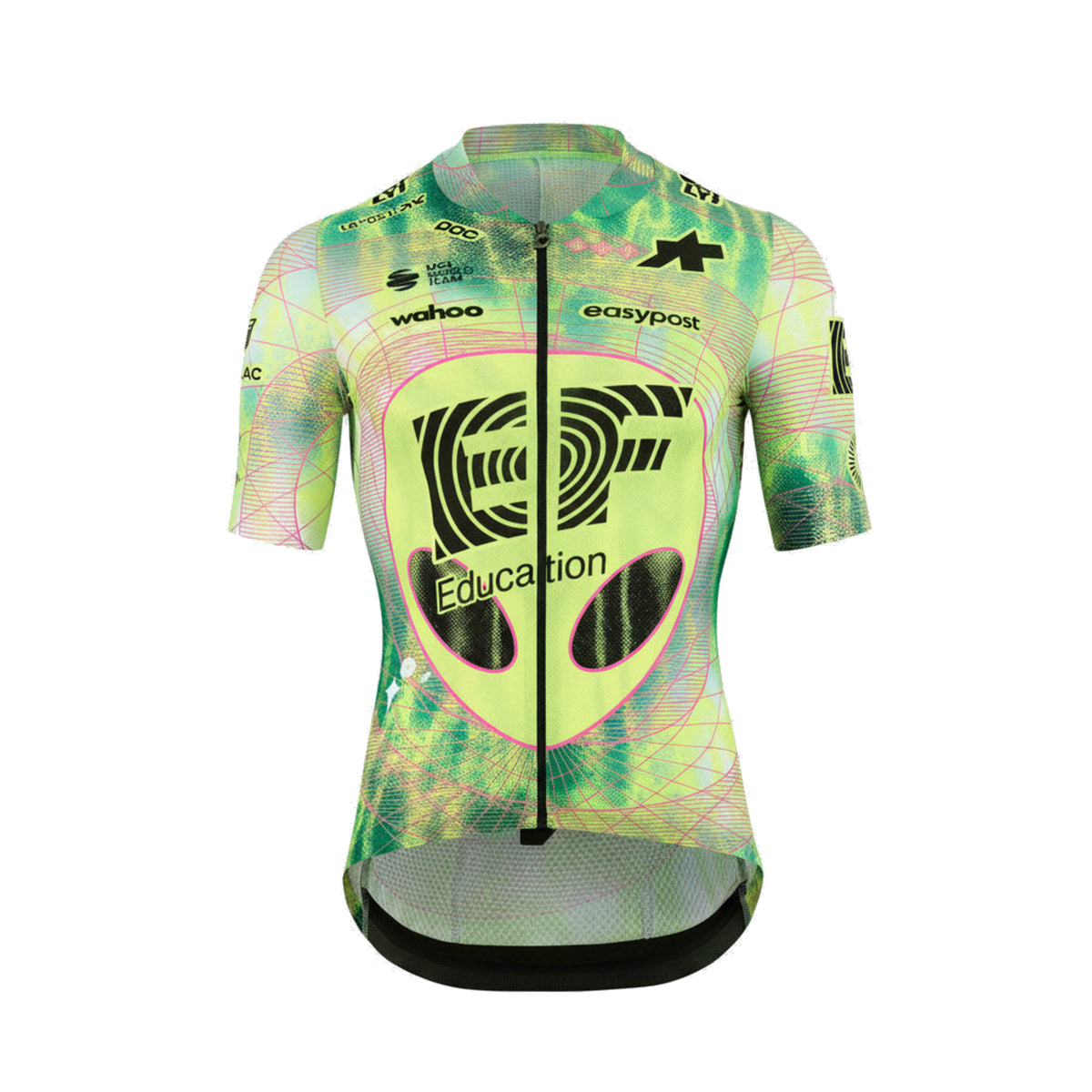 ASSOS MILLE GT S11 EVO EDUCATION FIRST Kurzarmtrikot Grün/Gelb