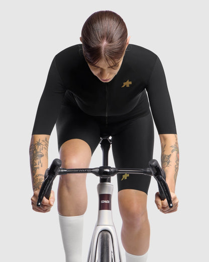 Trikot ASSOS UMA GTV SHELL S11 Kurzarm Damen Schwarz