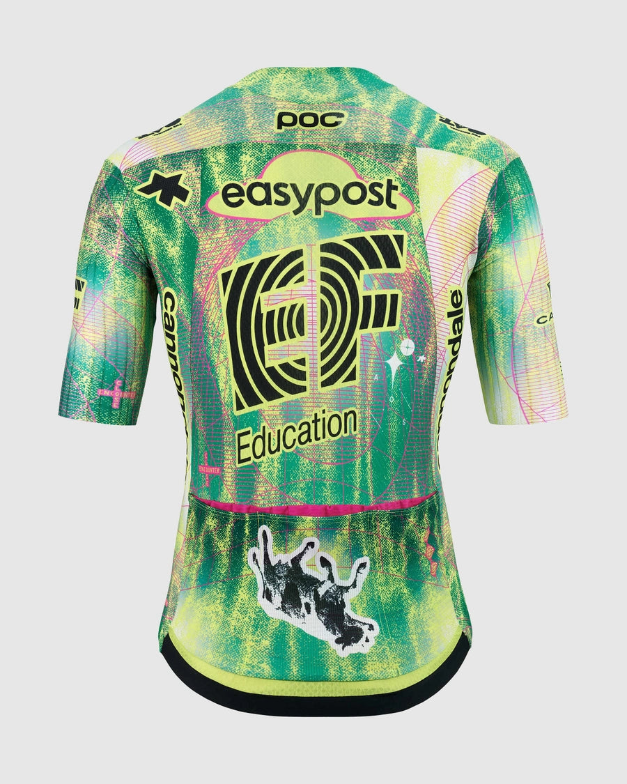 Trikot ASSOS EQUIPE RS S11 EDUCATION FIRST CLOSE ENCOUNTER Kurzarm Grün/Gelb
