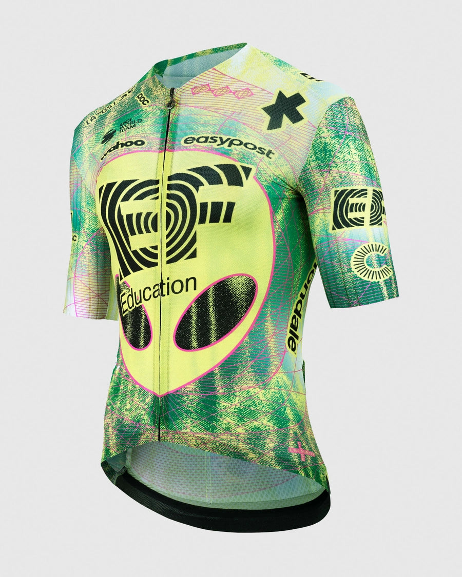 Trikot ASSOS EQUIPE RS S11 EDUCATION FIRST CLOSE ENCOUNTER Kurzarm Grün/Gelb