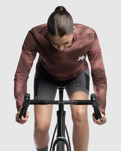 Trikot ASSOS TACTICA T5 MUD FLAGE Langarm Braun