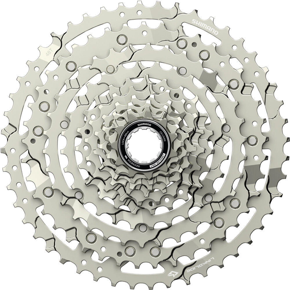Cassette 10V SHIMANO CUES CS-LG400 Linkglide - Édition Polish Silver