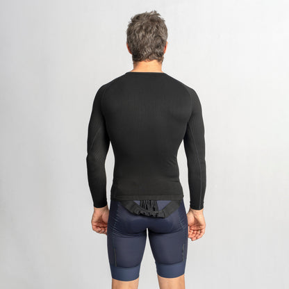Langarm-Funktionsunterhemd GRIPGRAB PACR SPRING AUTUMN SEAMLESS Schwarz