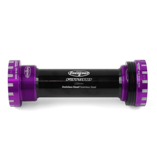 HOPE Pedalbox 100 mm Fat Bike Achse 24 mm #BBSSFATPU Violett