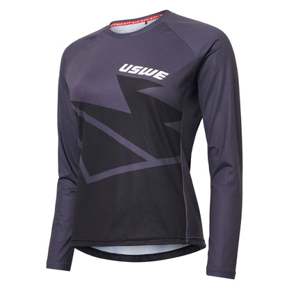 Trikot USWE BERG MTB Langarm Damen Schwarz