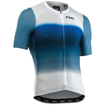 Trikot NORTHWAVE BLADE AIR Kurzarm Weiß/Blau