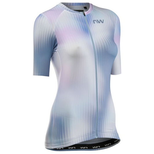 NORTHWAVE BLADE Damen Trikot Kurzarm Pink/Blau