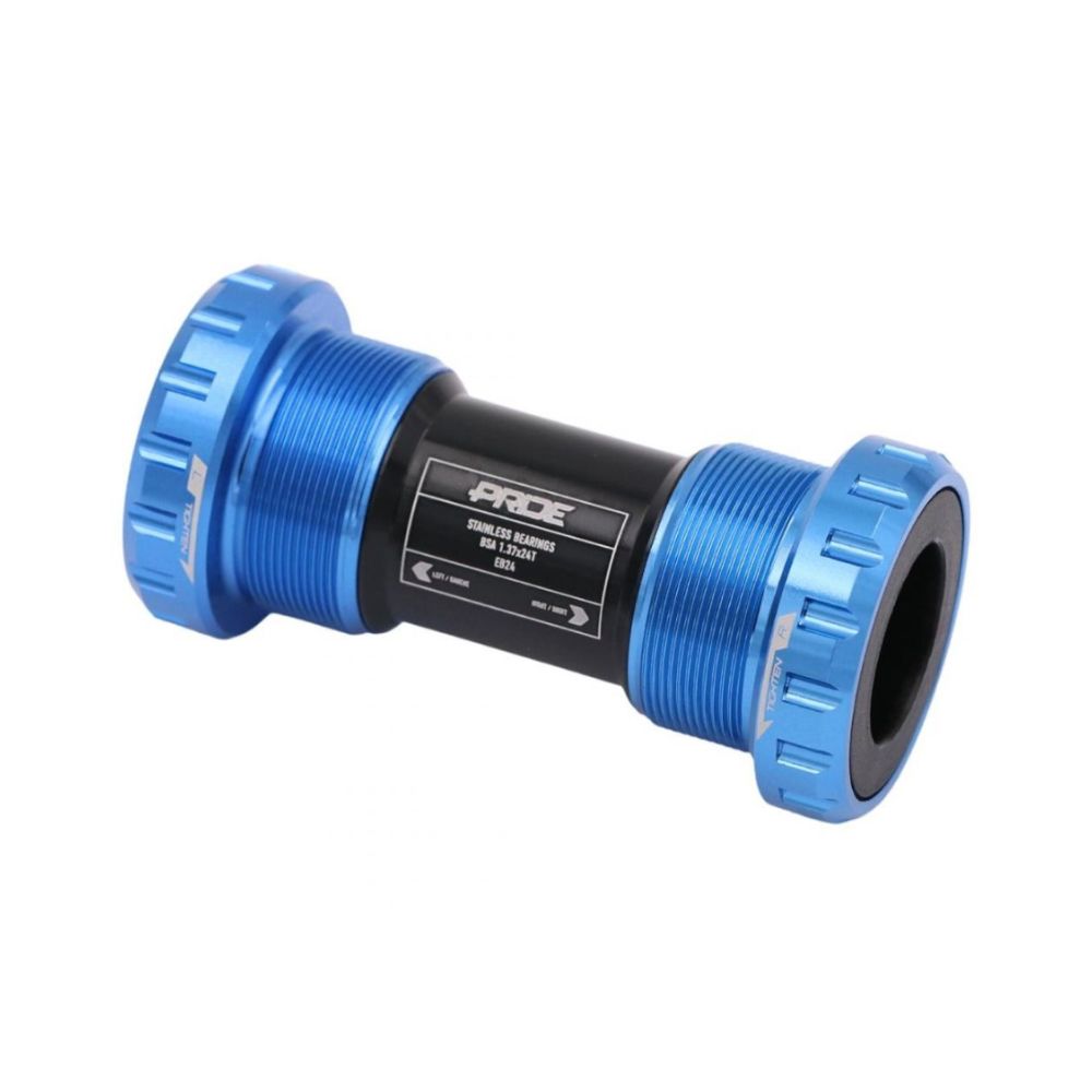 Tretlager PRIDE EB24 Stainless Blau