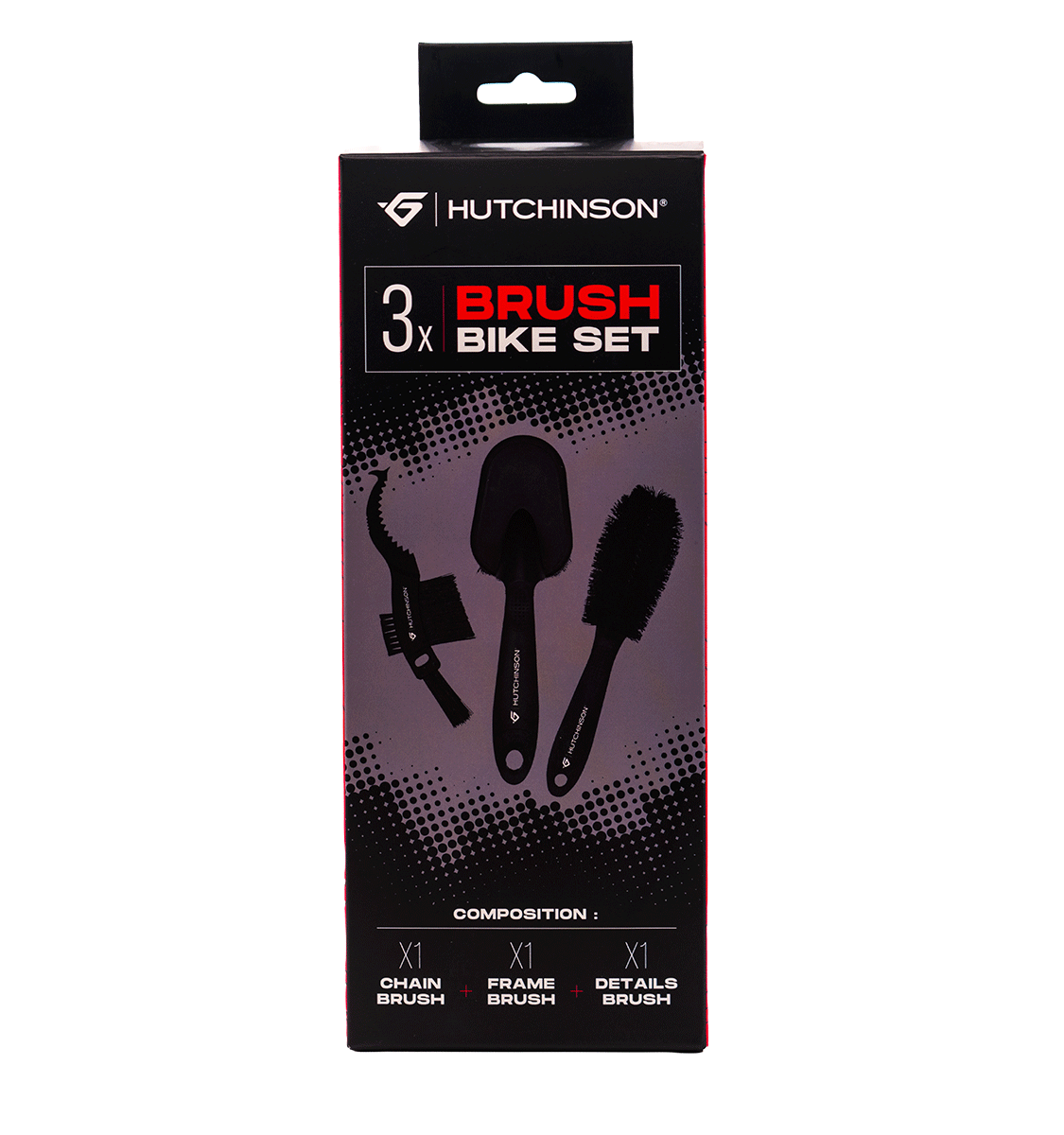 Bürsten-Set HUTCHINSON BRUSH BIKE SET 3 Bürsten
