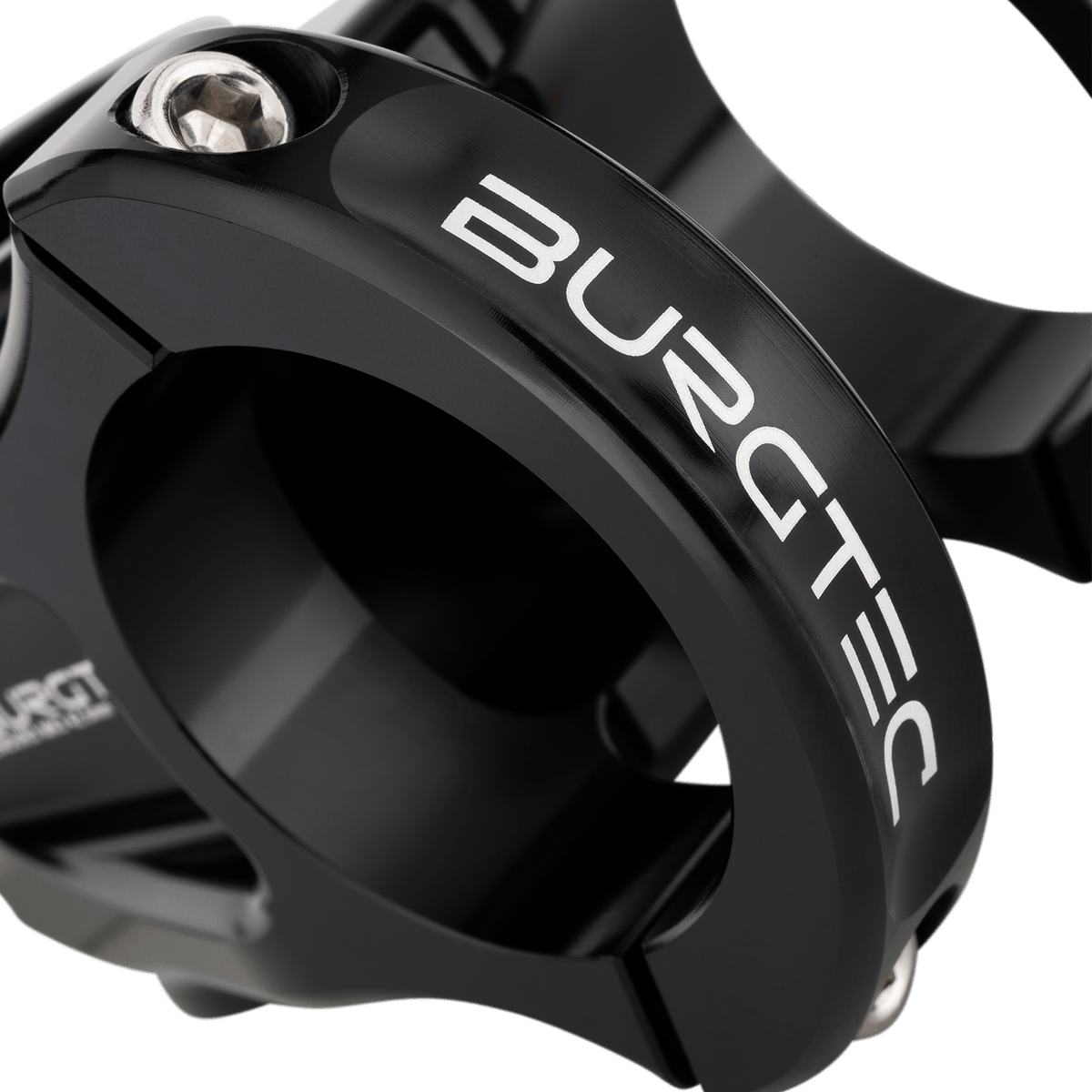 BURGTEC ENDURO MK3 Vorbau in Schwarz — Detail der Lenkerklemmung
