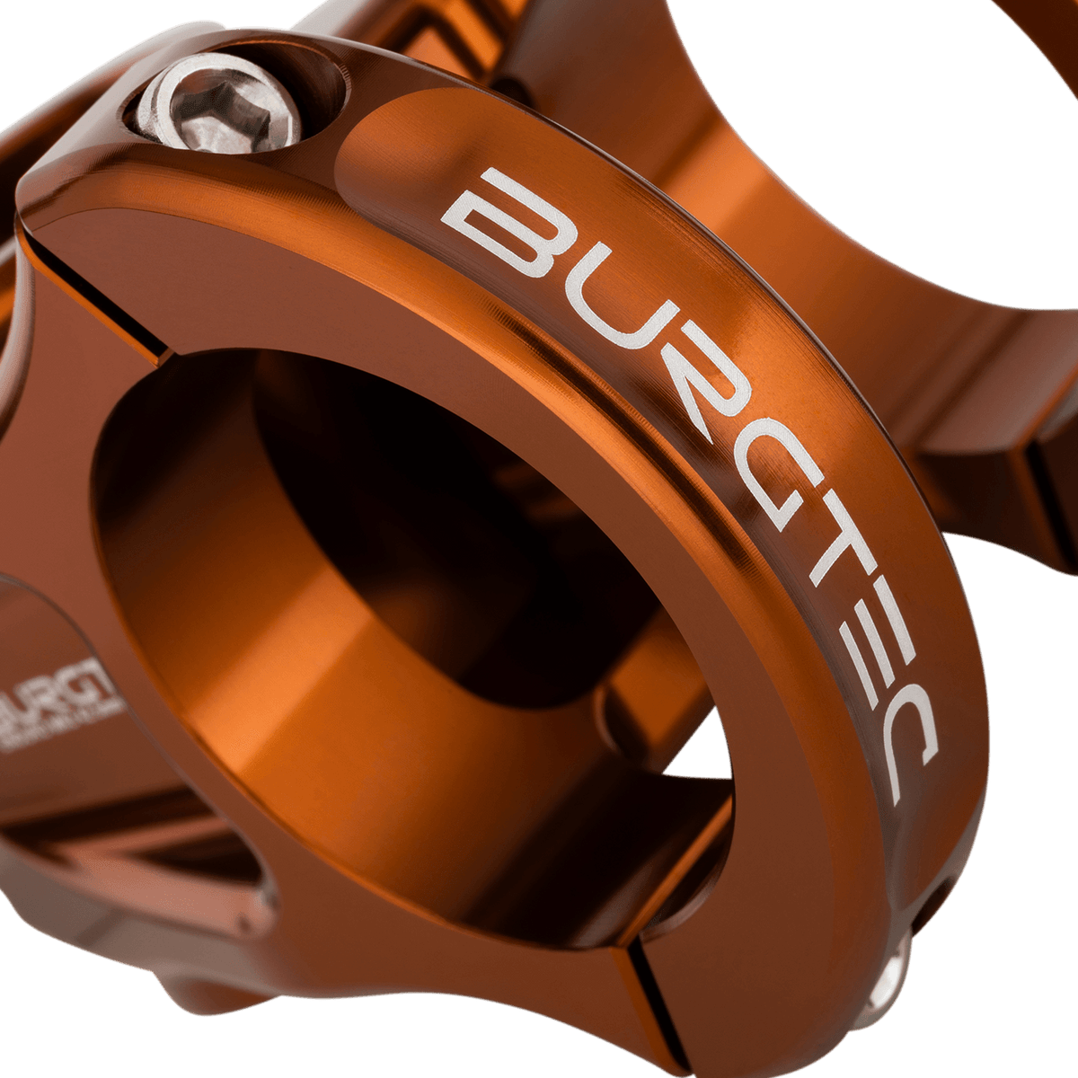 BURGTEC ENDURO MK3 Vorbau in Bronze — Detail der Lenkerklemmung