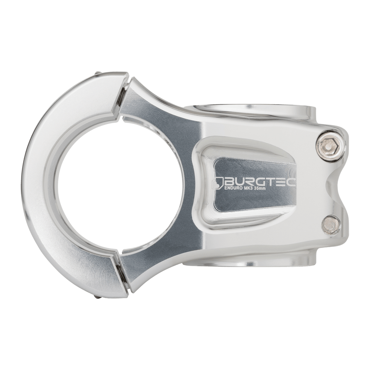 BURGTEC ENDURO MK3 Vorbau in Silber — Seitenansicht