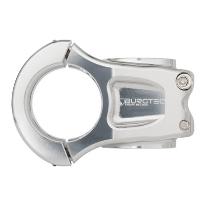 BURGTEC ENDURO MK3 Vorbau in Silber — Seitenansicht