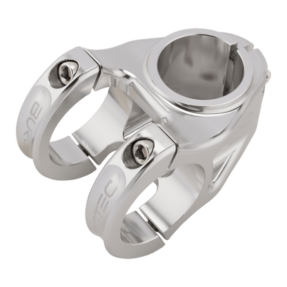 BURGTEC ENDURO MK3 Vorbau in Silber — Dreiviertelansicht von oben