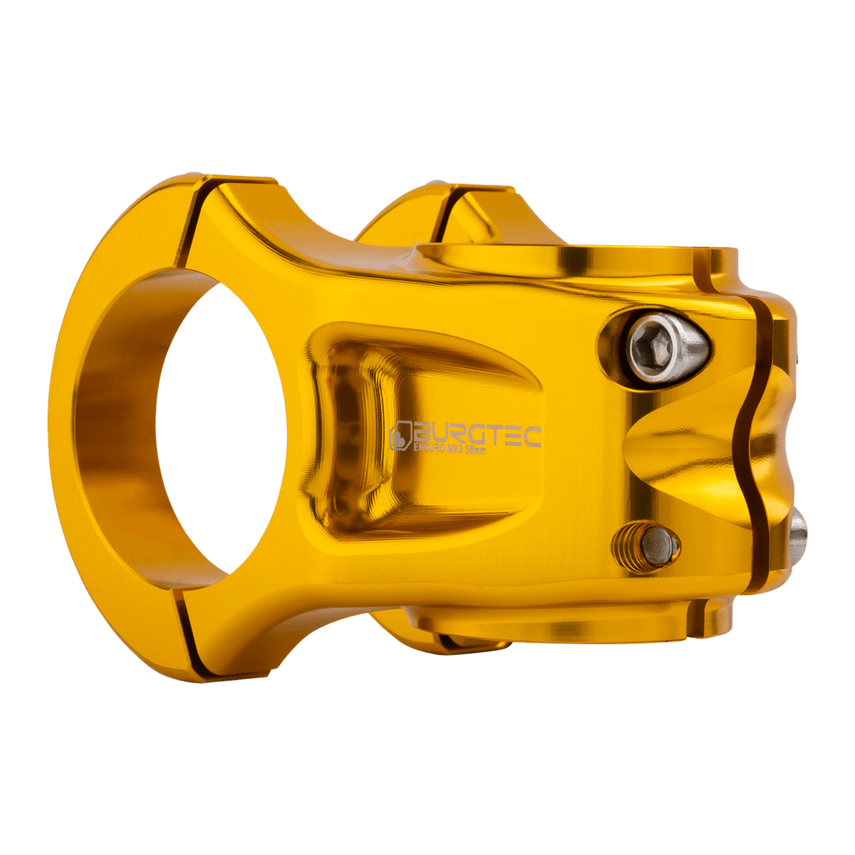 BURGTEC ENDURO MK3 Vorbau in Gold — Dreiviertelansicht von hinten