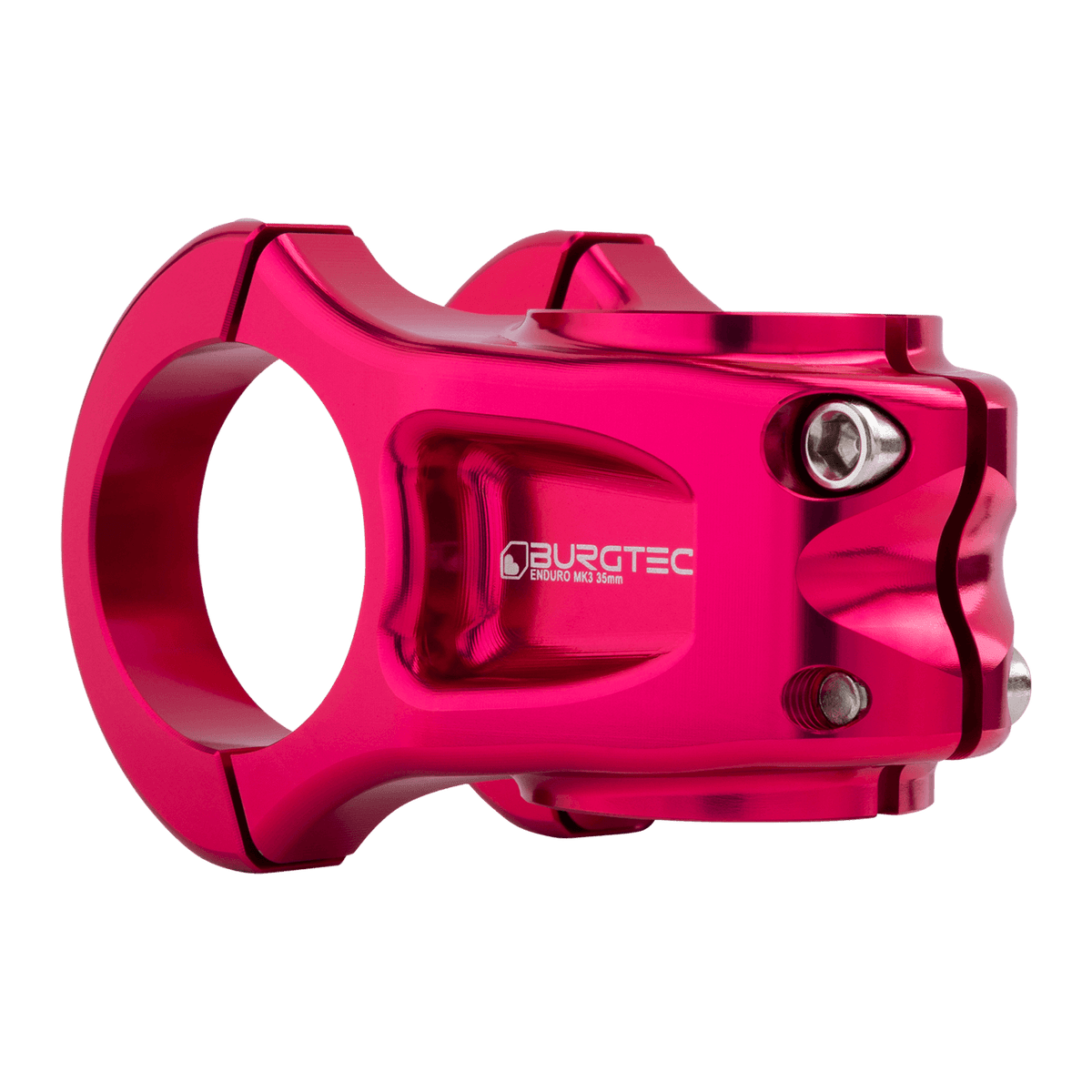 BURGTEC ENDURO MK3 Vorbau in Rosa — Dreiviertelansicht von hinten