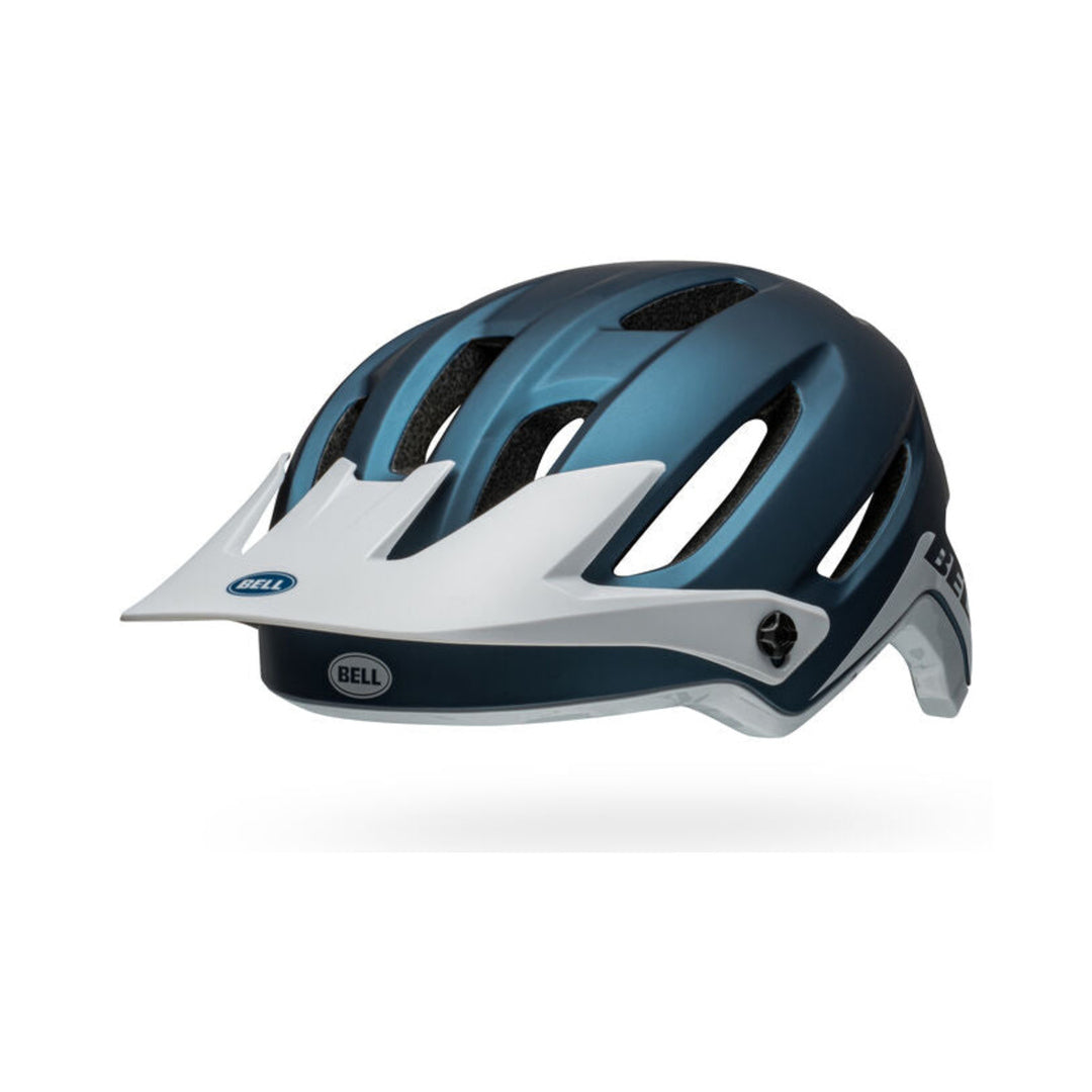 BELL 4FORTY MIPS MTB-Helm in Blau/Grau — Ansicht von links