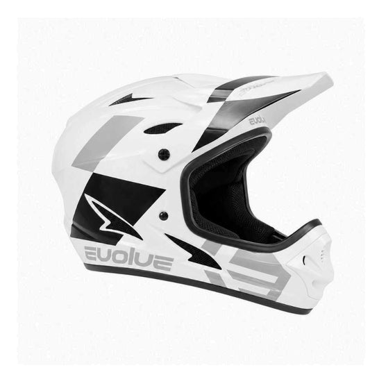 Helm Evolve Storm weiß und glänzend schwarz