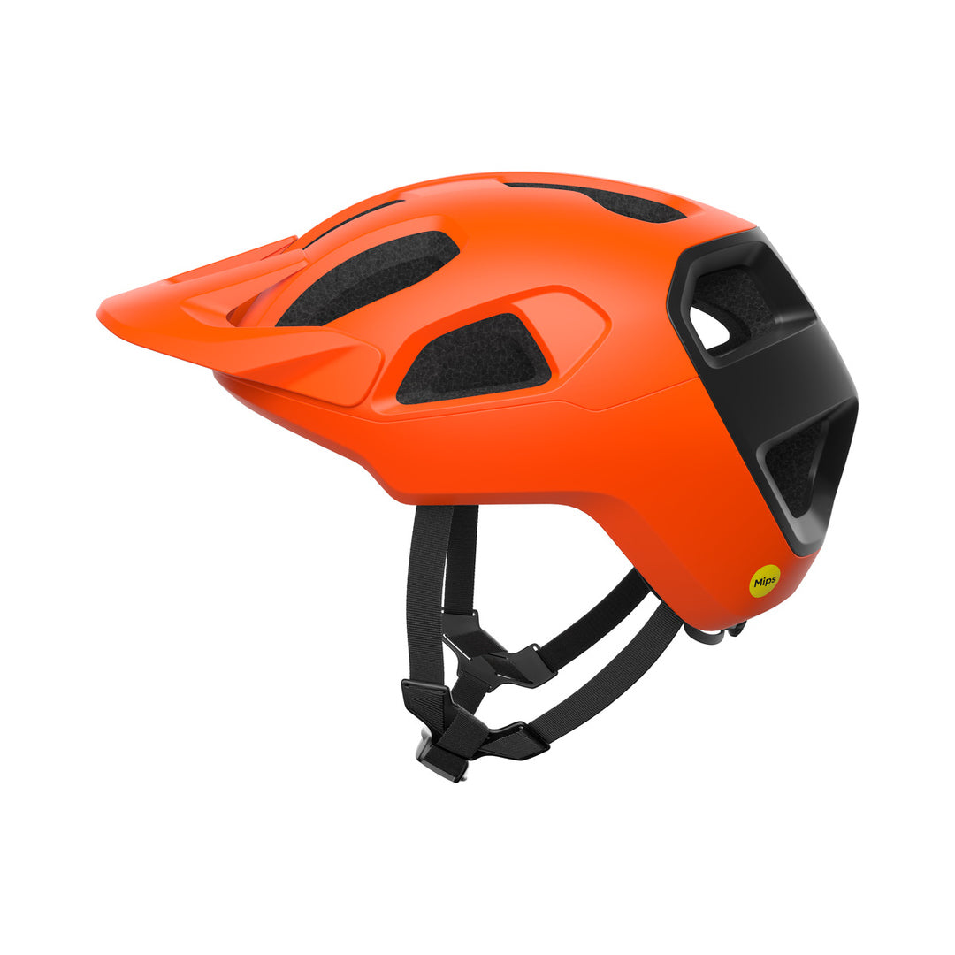 MTB-Helm POC CULARIS Mattorange/Mattschwarz — Produktansicht