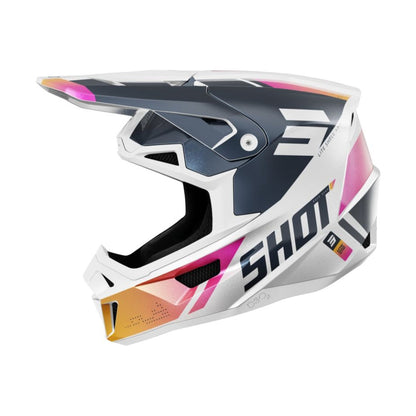 BMX-Helm SHOT LITE Ultra Blue Orange Pink Pearly