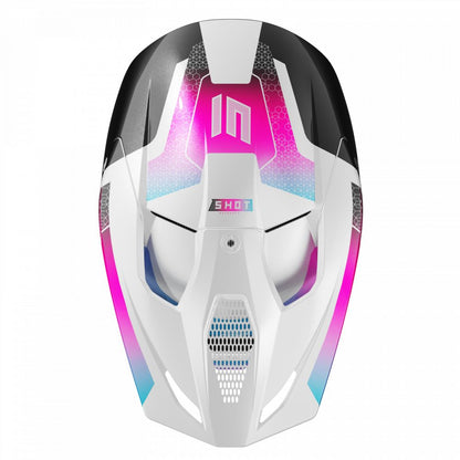 BMX-Helm SHOT RACE Phaser Black Blue Pink Pearly