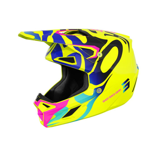 BMX-Helm SHOT SPEED Junior Ghost Neon Yellow Glossy