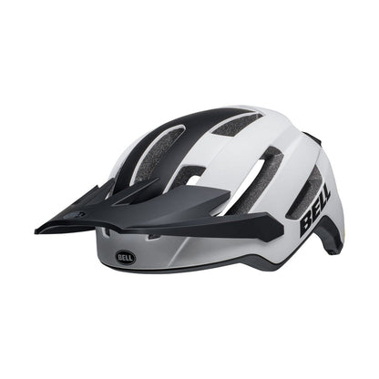 BELL 4FORTY AIR MIPS MTB-Helm in Weiß/Mattschwarz — Ansicht von links
