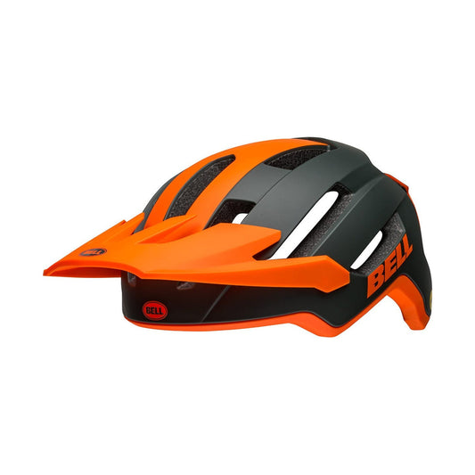 BELL 4FORTY AIR MIPS MTB-Helm in Grün/Orange — Ansicht von links