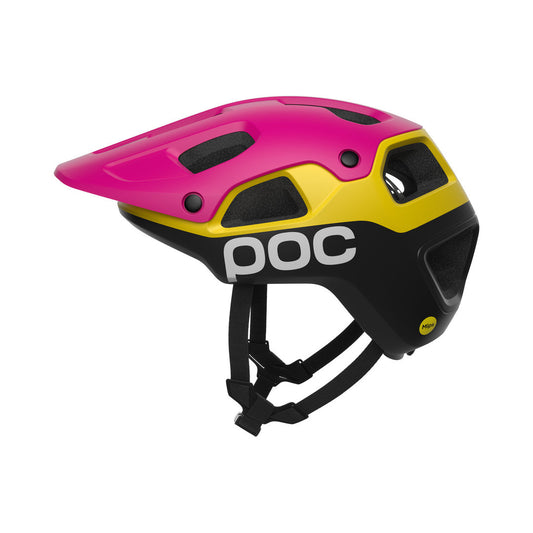 POC MTB-Helm CULARIS PURE Rosa/Gelb/Schwarz — Produktansicht