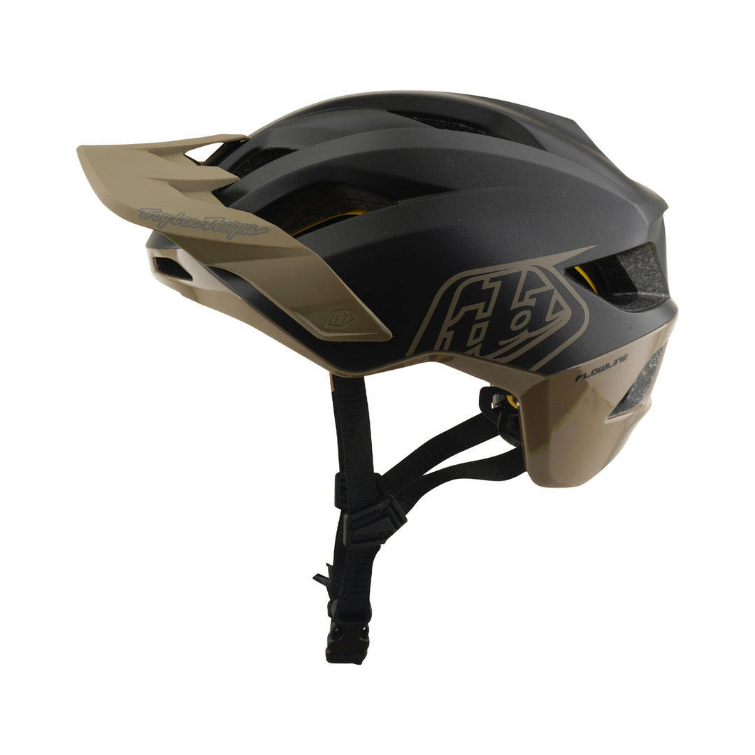 TROY LEE DESIGNS MTB-Helm FLOWLINE POINT MIPS Anthrazit/Holzbraun — Produktansicht