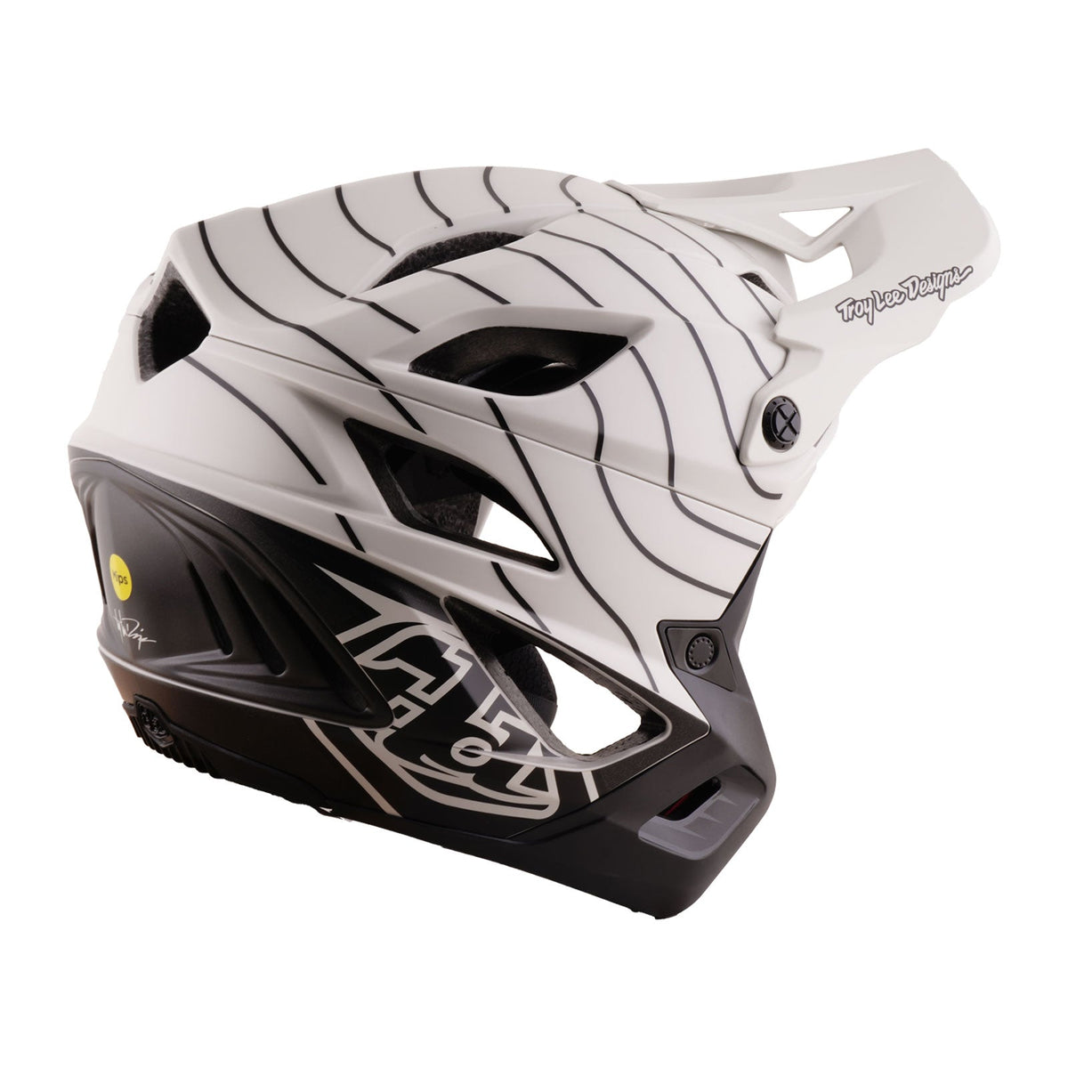 MTB-Helm TROY LEE DESIGNS STAGE STUNT AIRWAVES PUMICE MIPS Weiß/Schwarz — Zusatzansicht 3