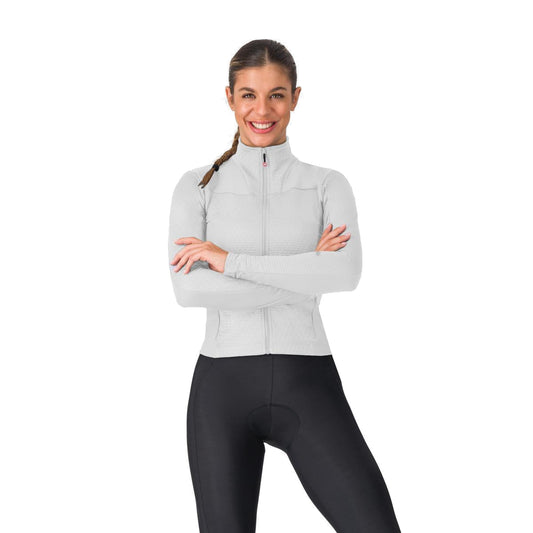 CASTELLI SFIDA 3 Damen-Langarm-Radtrikot in Grau