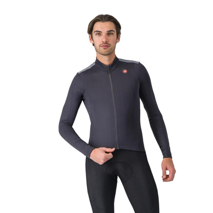 CASTELLI PURO 4 Langarm-Radtrikot Dunkelgrau