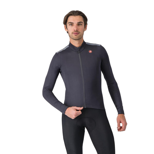 CASTELLI PURO 4 Langarm-Radtrikot Dunkelgrau