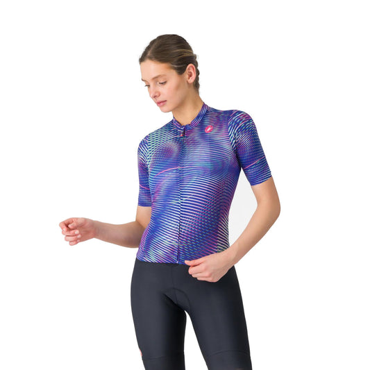 CASTELLI COSMIC VORTEX Damen-Kurzarm-Radtrikot in Violett