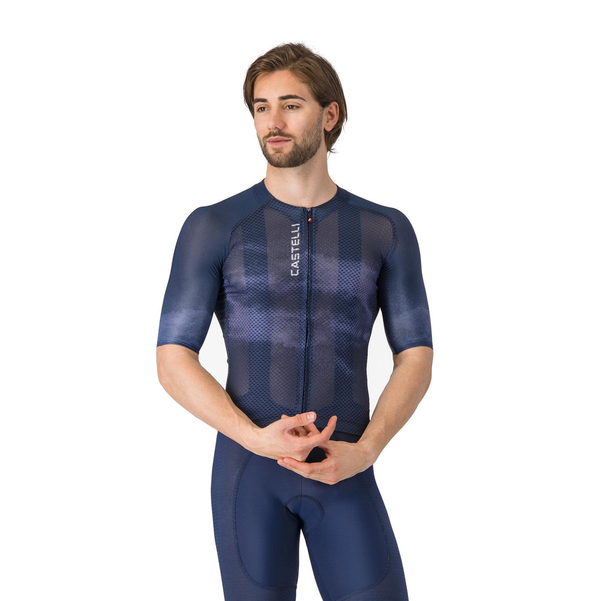 CASTELLI CLIMBER'S A/C Kurzarm-Radtrikot in Marineblau
