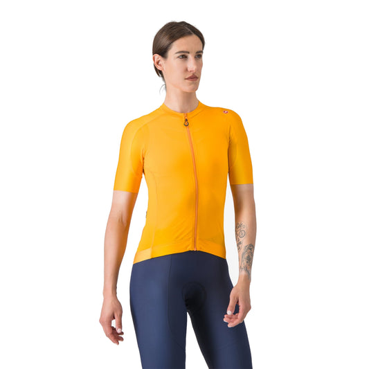 CASTELLI ESPRESSO Damen-Kurzarmtrikot Orange